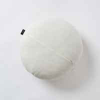 Image 4 of Leather Roundie Cushion Cover - Sandy