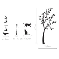 Image 2 of Fensteraufkleber Baum mit Tieren 