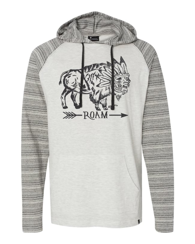 Image of Roam Yarn-Dyed Raglan Hooded Pullover