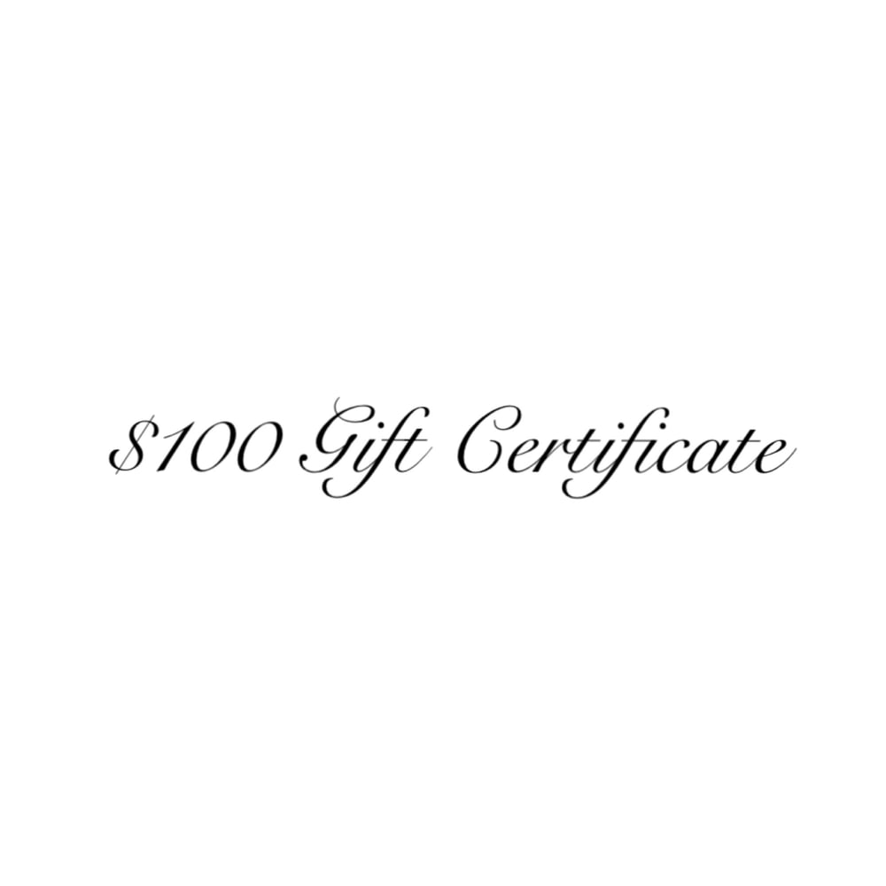 Image of $100 Gift Certificate