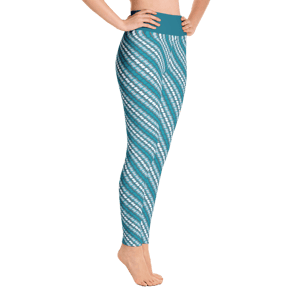 Image of Alaska Pattern Yoga Pants - Glacier