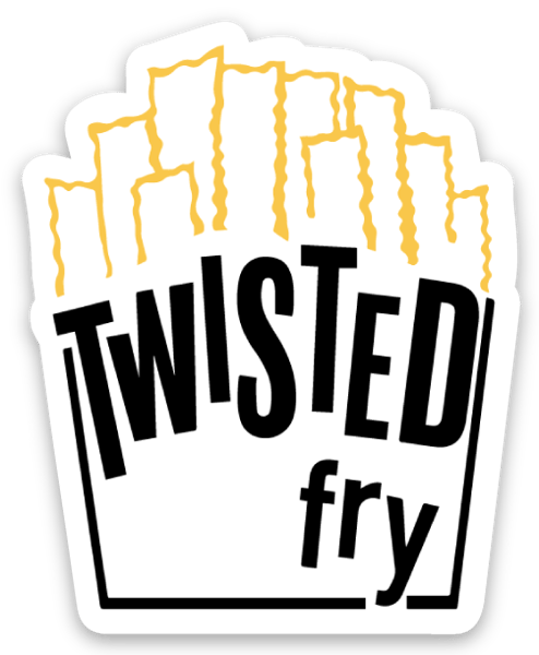 Image of Twisted Fry Laptop Sticker
