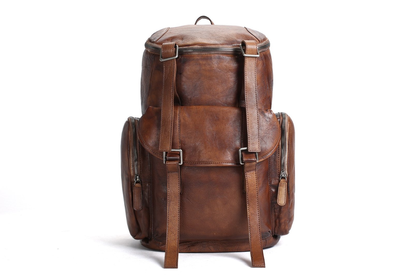 leather luggage backpack