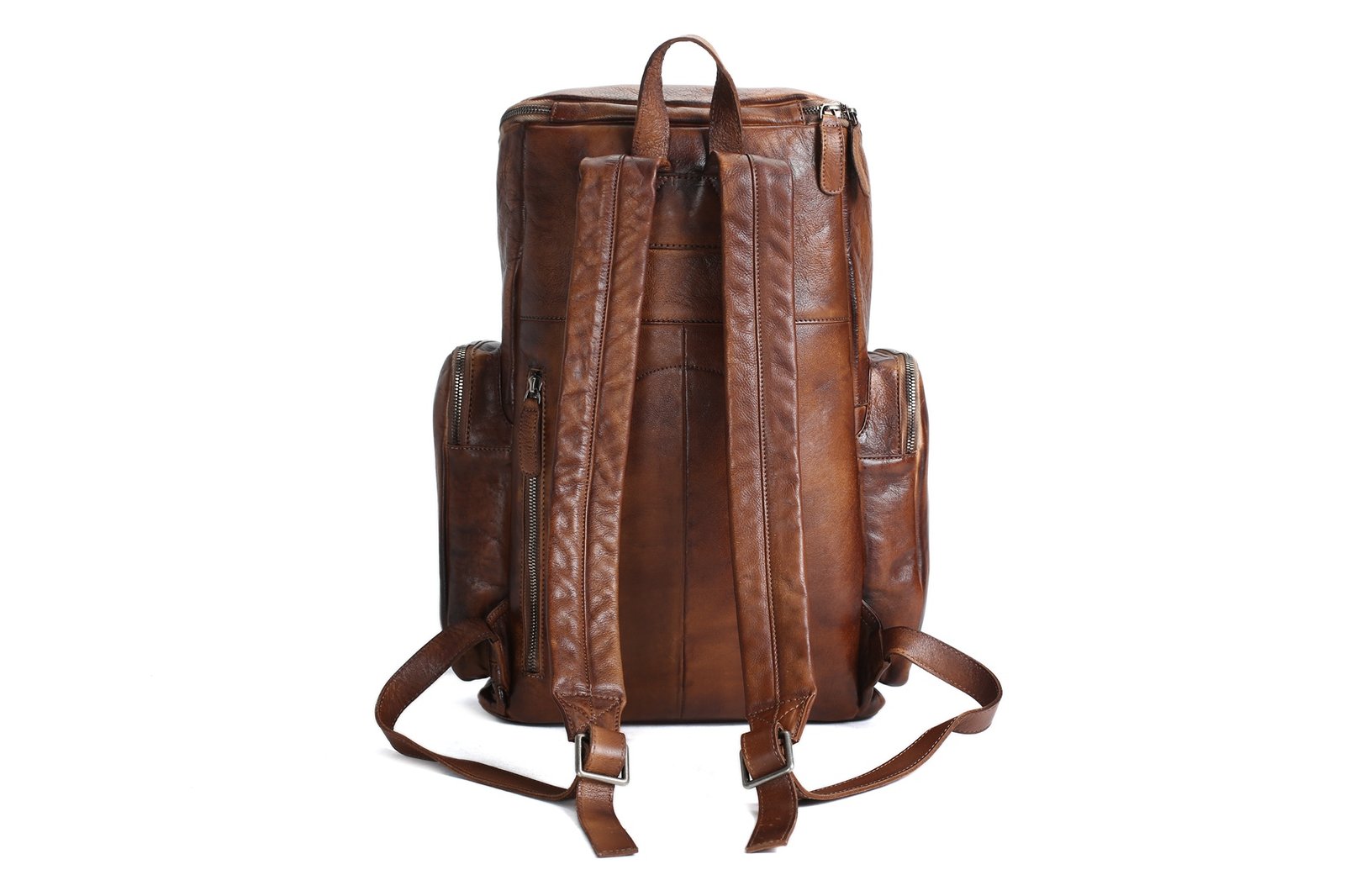 Oversized Vintage Leather Backpack Travel Backpack MT06