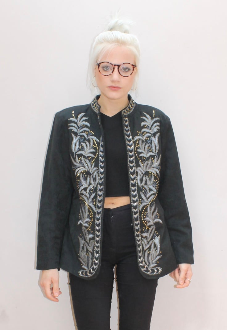 Image of Decorative Cotton Vintage Jacket