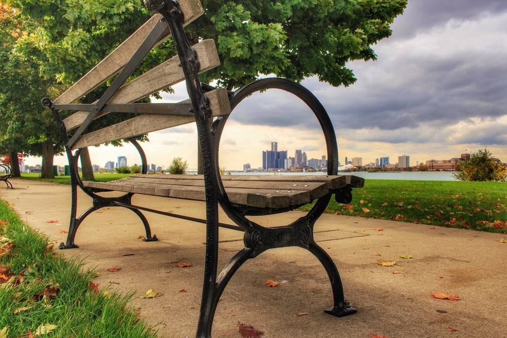 Image of Bench / Fall (Belle Isle)