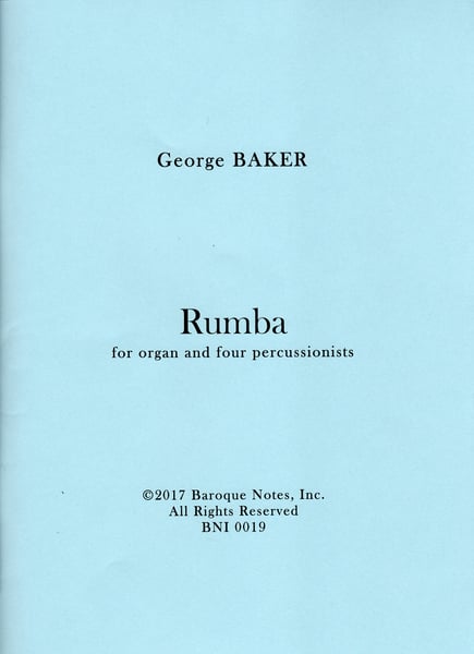 Image of Rumba for organ and four percussionists