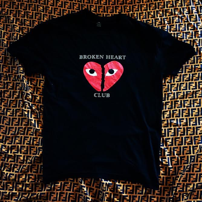 Cdg best sale broken heart