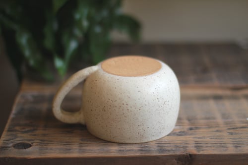 Image of White Speckled Cappiccino Mug