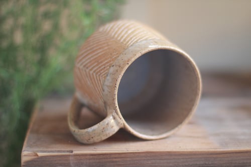 Image of Herringbone Stoneware Mug
