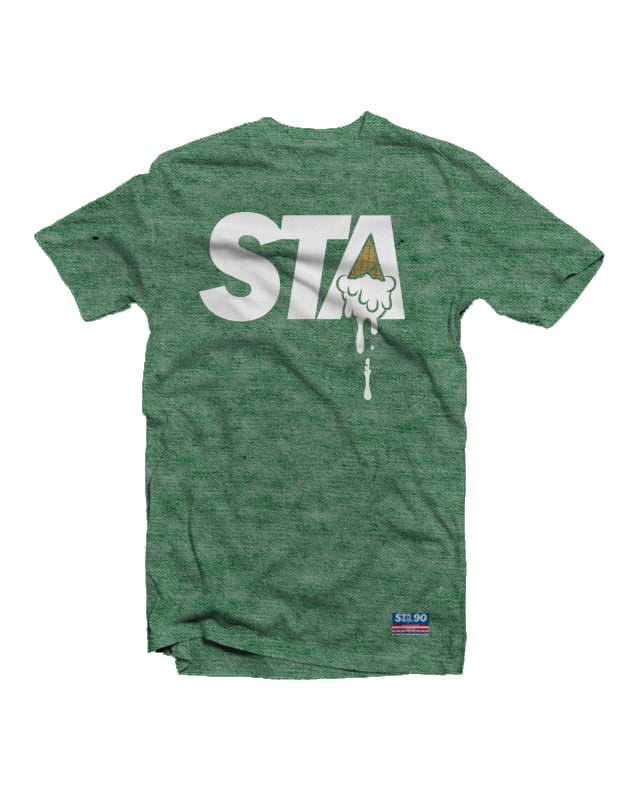 Image of STA Classic Logo Tee Heather Green