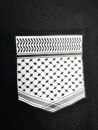 Image 3 of Keffiyeh pocket T-Shirt  Black 