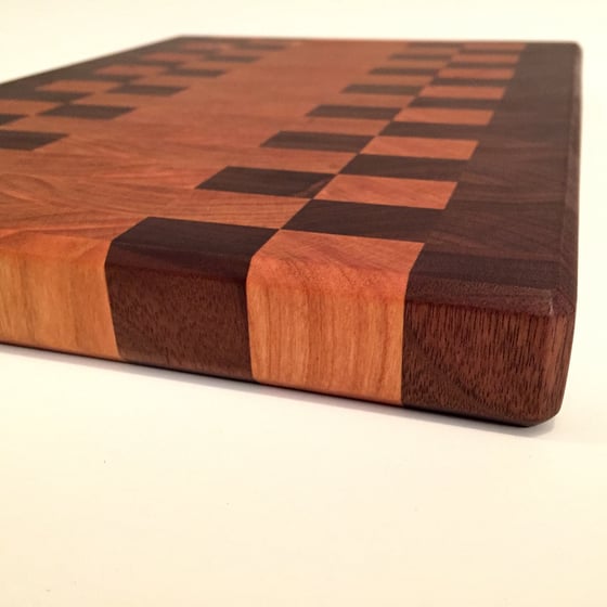 Image of End Grain Walnut and Cherry Cutting Board