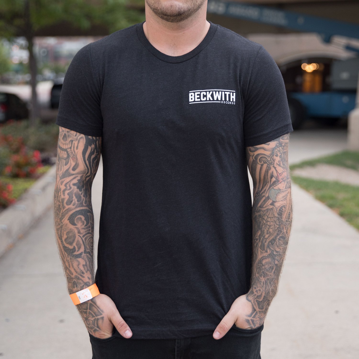 Image of Beckwith Records "BE" T-Shirt 