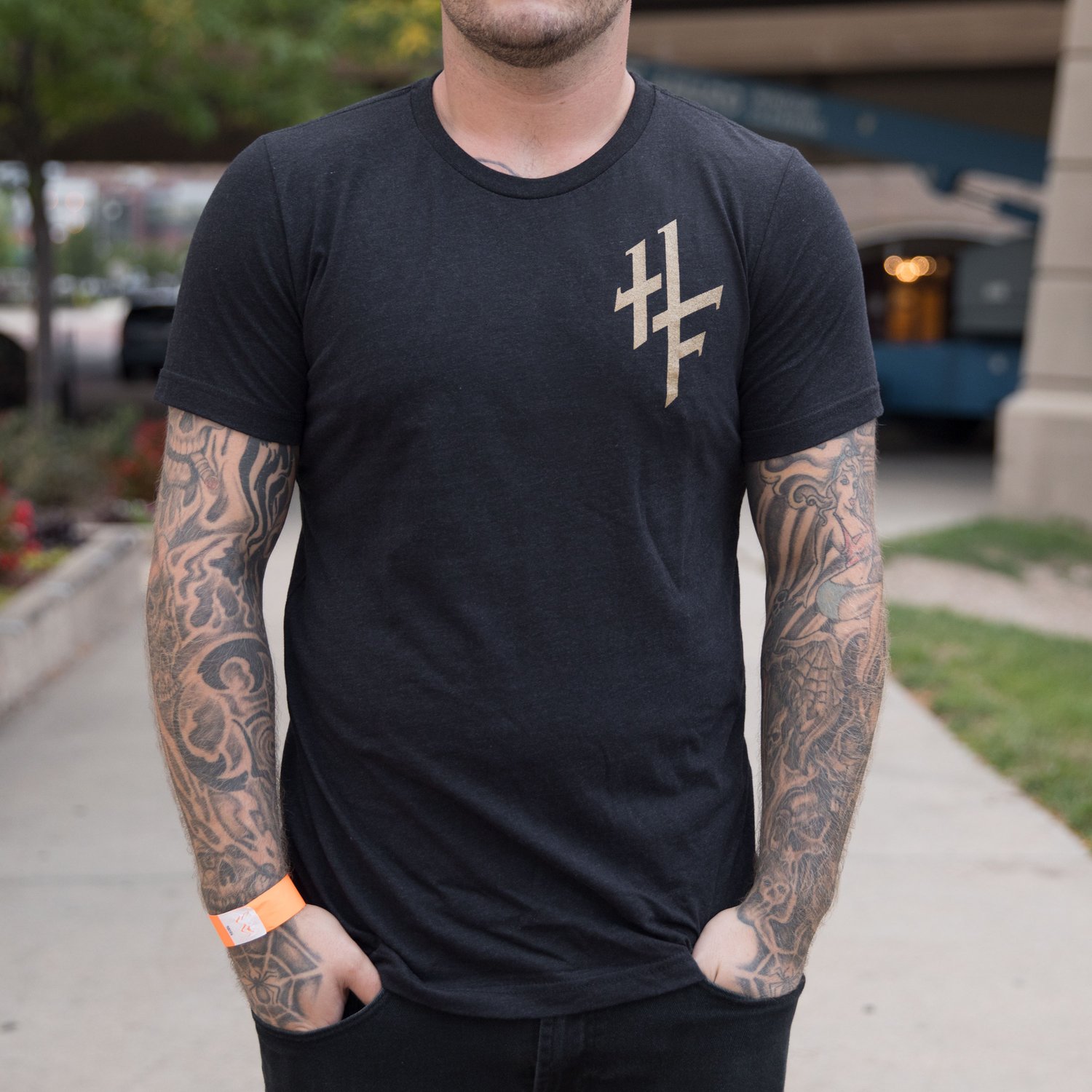 Image of Hollow Front Logo T-Shirt