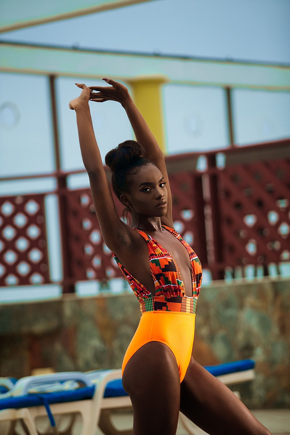 Image of Pre-Order Kukua full piece kente swimsuit