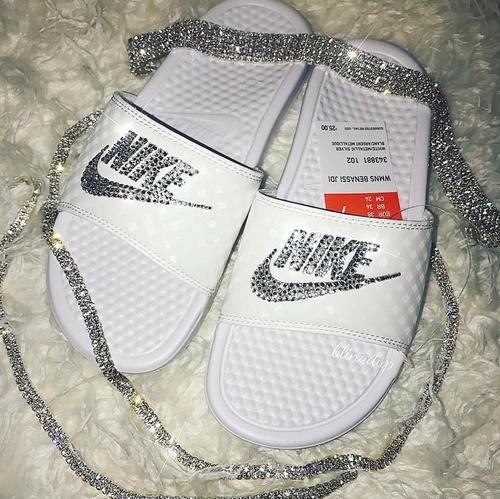 Bedazzled on sale nike slides