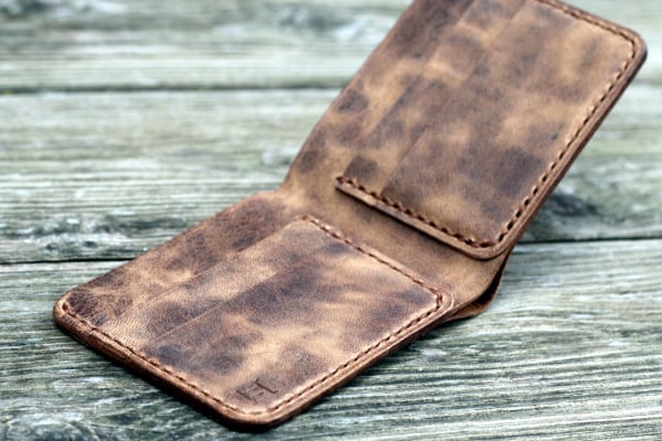 Image of Traditional Bifold Wallet in Horween Vintage