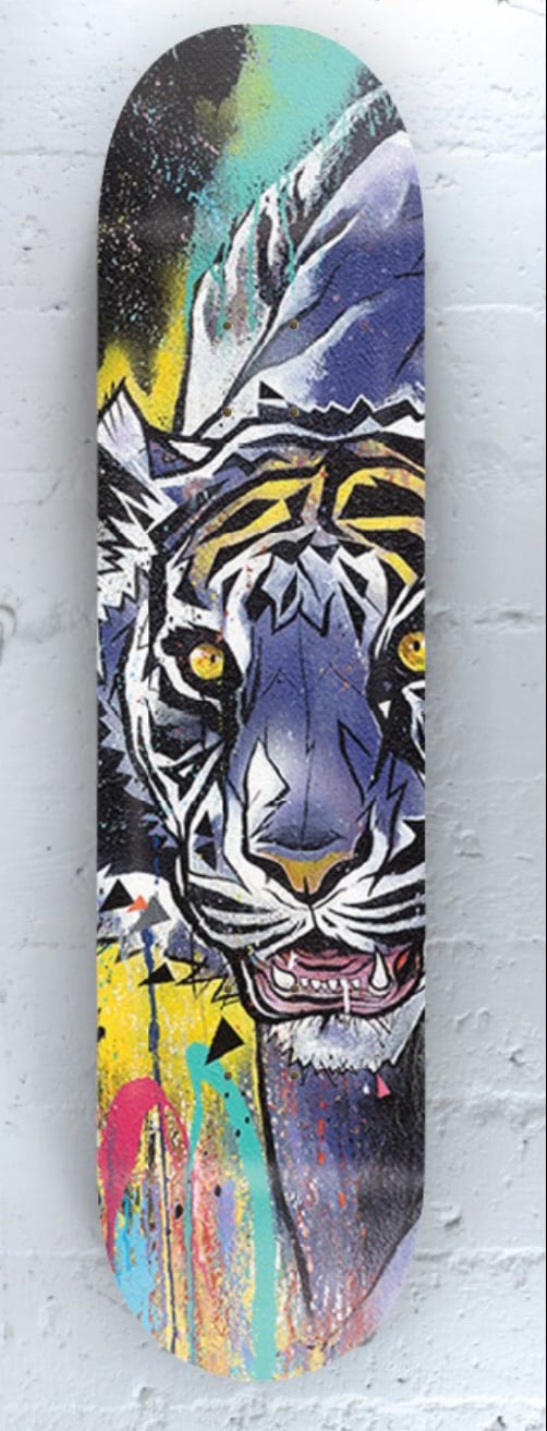 Image of Tiger Skate Deck.