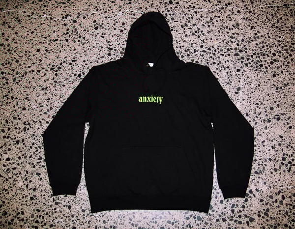 Image of anxiety hoodie // black