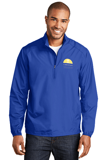 Image of Rochester Chiristian School Adult 1/4 ZIP Windbreaker