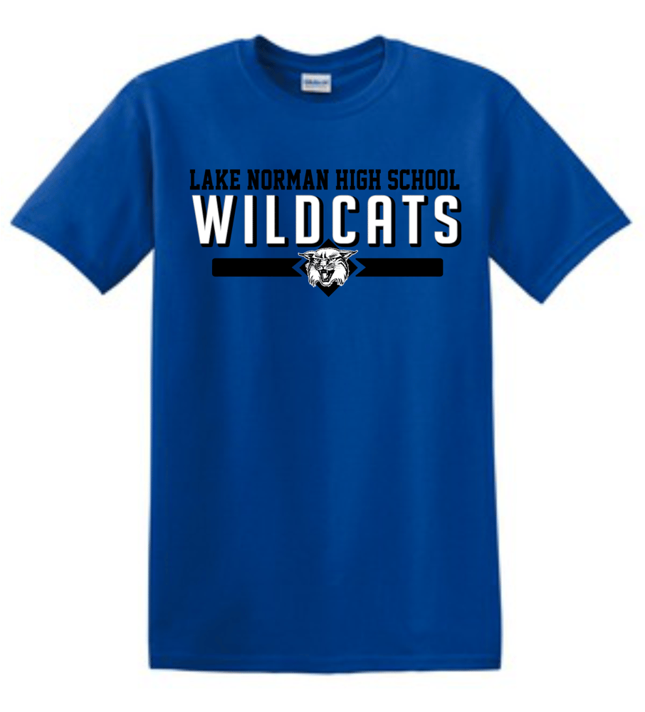 Image of LNHS WILDCATS Classic Tee in Royal - Gray - Black
