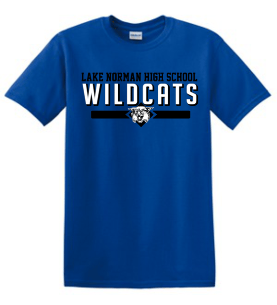 Image of LNHS WILDCATS Classic Tee in Royal - Gray - Black