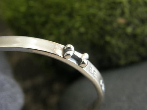 Image of "Be The Person Your Dog Thinks You Are" Sterling Bracelet