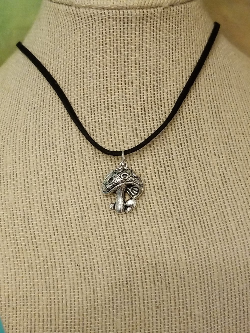 Image of Silver Mushroom Necklace