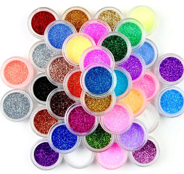 Image of 48 Mix Colours Cosmetics Glitter Eyeshadow Pot Set