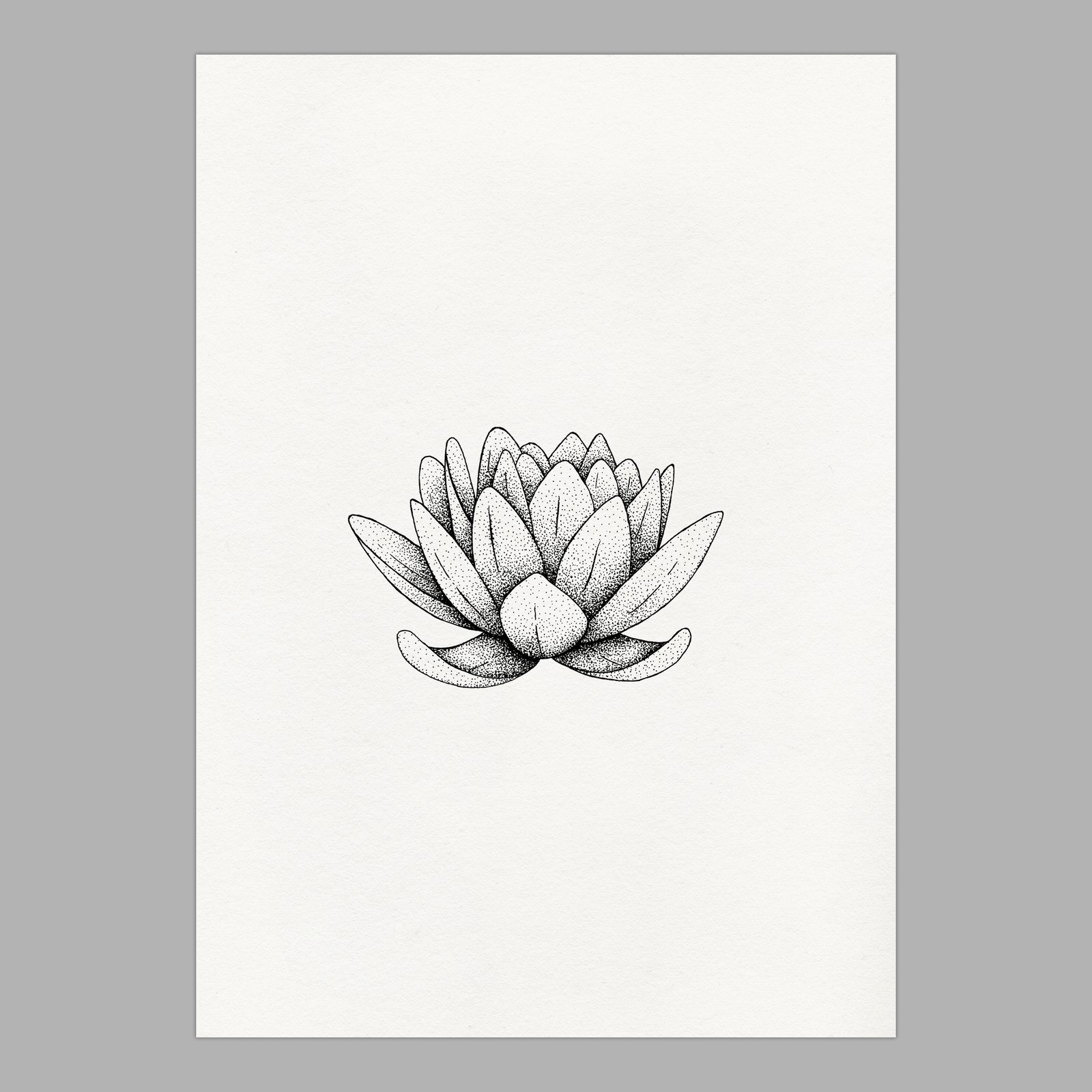 Line Art Lotus Flower Graphic by immut07 · Creative Fabrica
