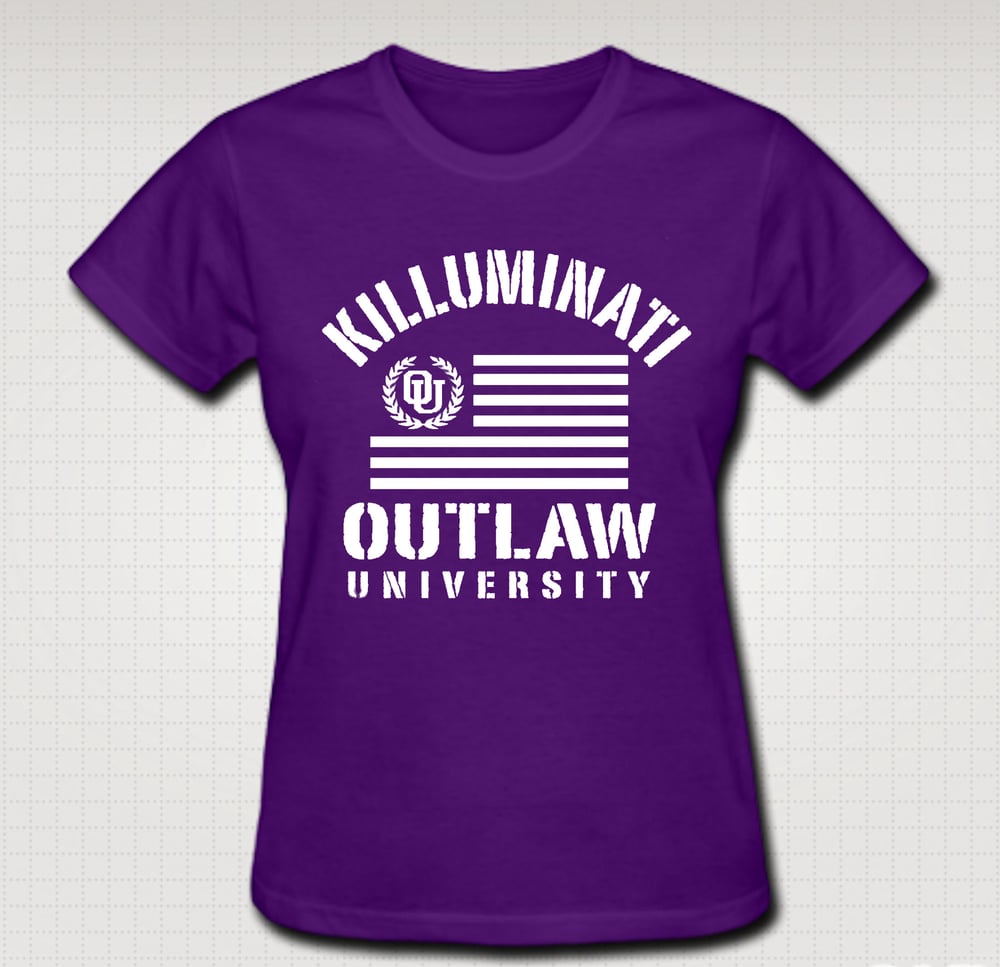 Image of Killuminati Female Baby Tee - Comes In Black, White, Red ,Purple - CLICK HERE TO SEE ALL COLORS