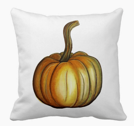 Image of Long Stem Gourd Square Pillow