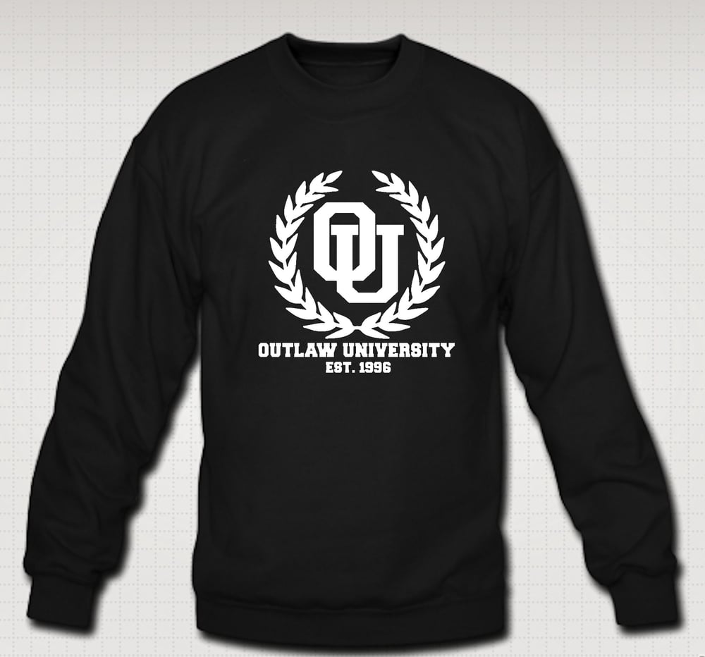 Image of University Crewneck- Comes in Black,Grey,Red,Navy Blue - CLICK HERE TO SEE ALL COLORS