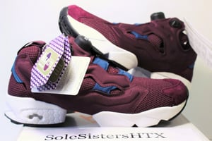 Image of 100% Authentic Reebok Scarpe Donna Instapump Fury Maroon AR2532 SZ 7 MENS DS NEW w/ OG BOX