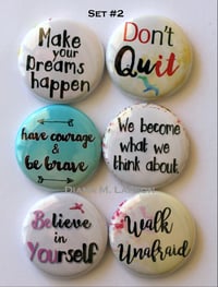 Image 3 of Words of Inspiration  Flair Buttons