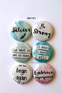 Image 2 of Words of Inspiration  Flair Buttons