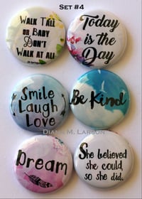 Image 1 of Words of Inspiration  Flair Buttons
