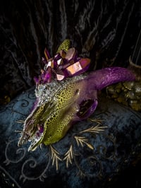 Image 4 of Purple Quartz & Carborundum - Goat Skull 