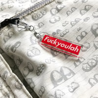 Image 3 of Fuckyoulah acrylic keychain
