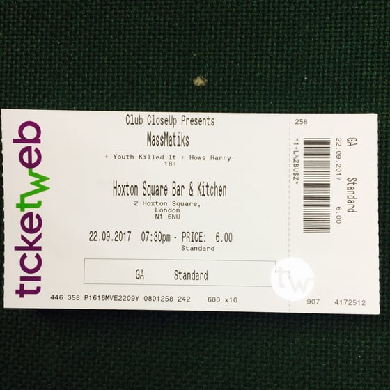 Image of SINGLE LAUNCH TICKETS - HOXTON BAR & KITCHEN