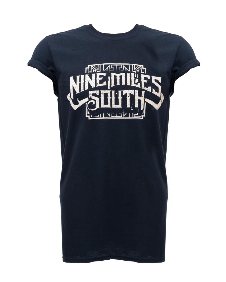 Image of Nine Miles South Logo T-Shirt Black