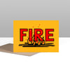 FIRE greetings card
