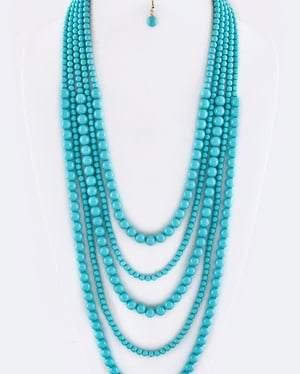 Image of Multistrand Necklace - long