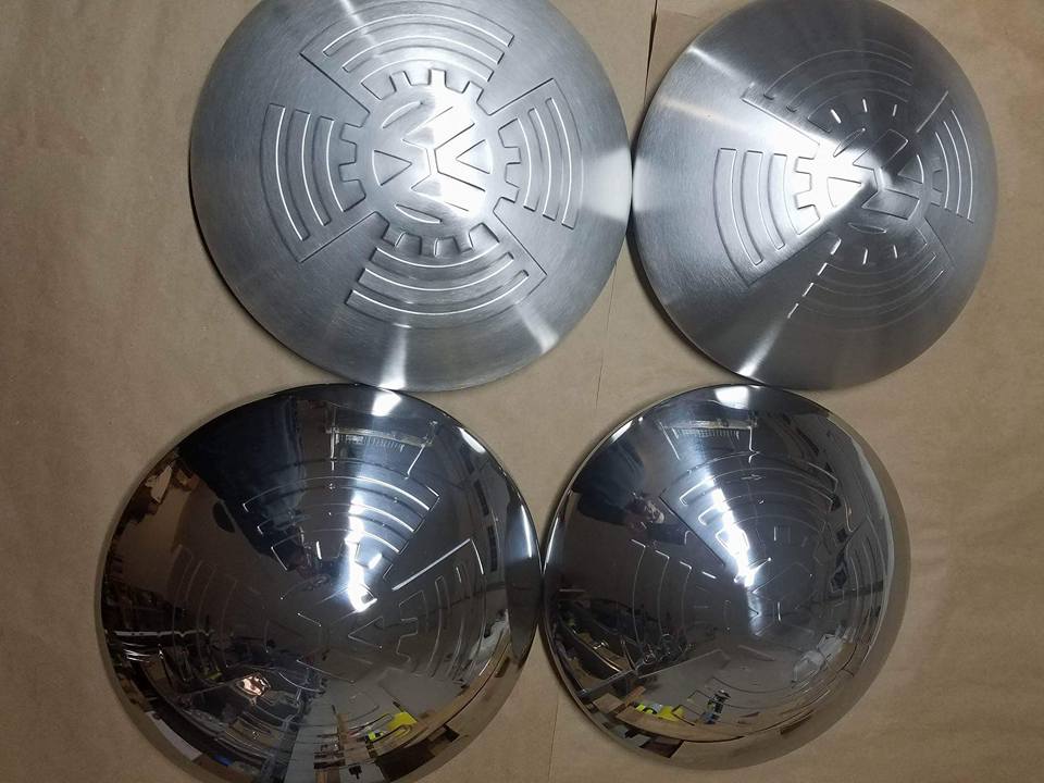 Image of KDF VW COG WHEEL HUB CAPS (SET OF 4) - POLISHED OR SATIN FINISH