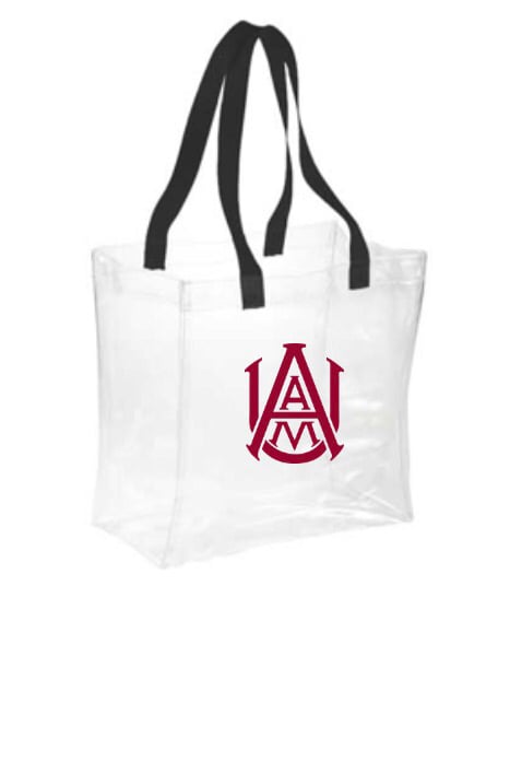 Image of Clear Stadium Bags- AAMU Logo