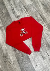 Image 1 of Red Snoopy Valentine Sweater