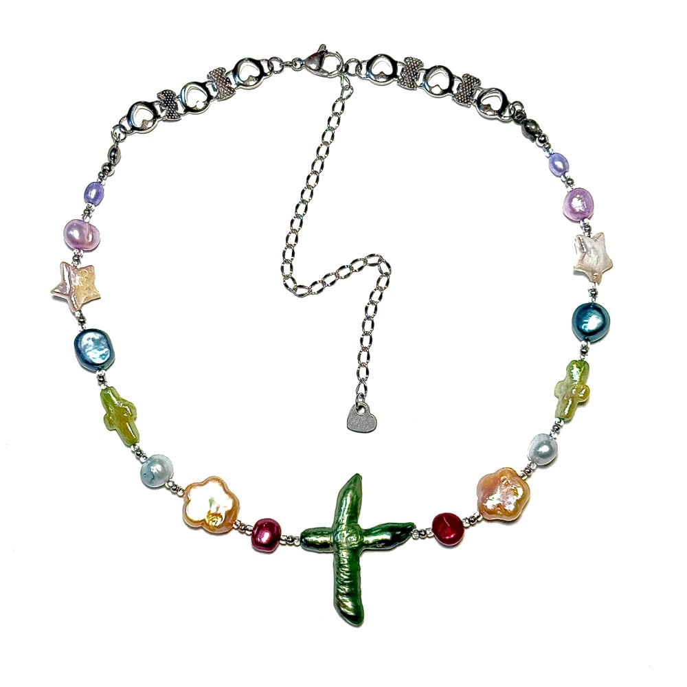 Image of Rainbow Pearls Necklace