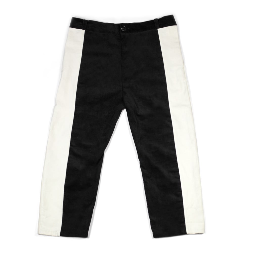 Image of Paneled Corduroy Trousers
