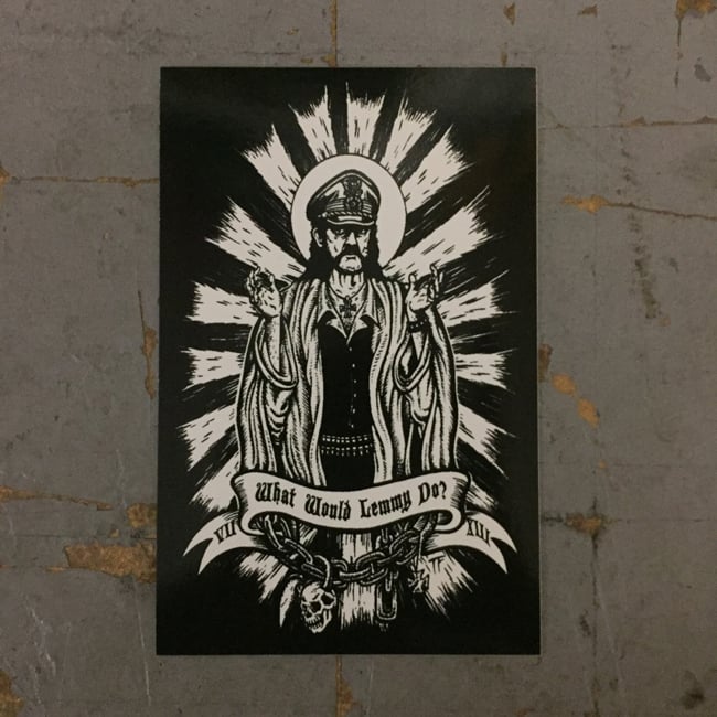 Image of What would Lemmy Do Sticker WWLD